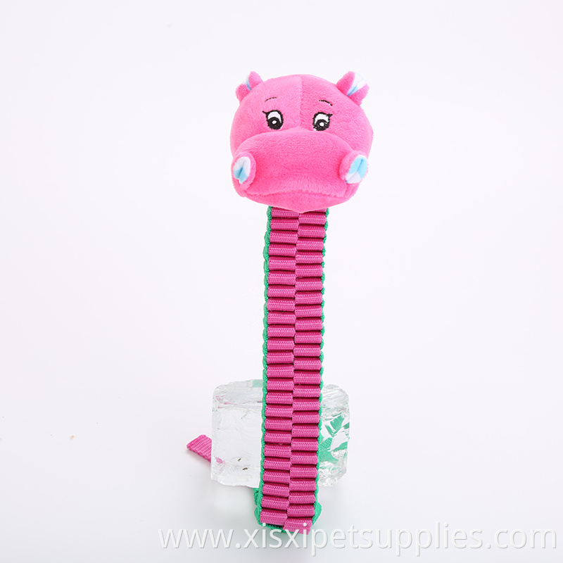 2019 wholesale durable plush dog toy with nylon rope pet products for dog play